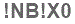 The text to enter in the texbox below is: !NB!X0