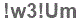 The text to enter in the texbox below is: !w3!Um