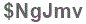 The text to enter in the texbox below is: $NgJmv