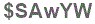 The text to enter in the texbox below is: $SAwYW