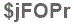 The text to enter in the texbox below is: $jFOPr