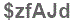 The text to enter in the texbox below is: $zfAJd