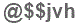 The text to enter in the texbox below is: @$$jvh