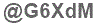 The text to enter in the texbox below is: @G6XdM