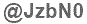 The text to enter in the texbox below is: @JzbN0