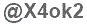 The text to enter in the texbox below is: @X4ok2