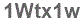 The text to enter in the texbox below is: 1Wtx1w