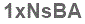 The text to enter in the texbox below is: 1xNsBA
