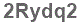 The text to enter in the texbox below is: 2Rydq2