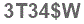 The text to enter in the texbox below is: 3T34$W
