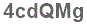 The text to enter in the texbox below is: 4cdQMg
