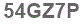 The text to enter in the texbox below is: 54GZ7P