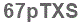 The text to enter in the texbox below is: 67pTXS