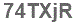 The text to enter in the texbox below is: 74TXjR