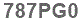 The text to enter in the texbox below is: 787PG0