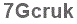 The text to enter in the texbox below is: 7Gcruk