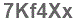 The text to enter in the texbox below is: 7Kf4Xx