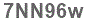 The text to enter in the texbox below is: 7NN96w