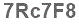 The text to enter in the texbox below is: 7Rc7F8