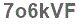 The text to enter in the texbox below is: 7o6kVF