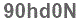 The text to enter in the texbox below is: 90hd0N