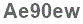 The text to enter in the texbox below is: Ae90ew