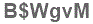 The text to enter in the texbox below is: B$WgvM