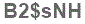 The text to enter in the texbox below is: B2$sNH