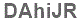 The text to enter in the texbox below is: DAhiJR