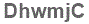 The text to enter in the texbox below is: DhwmjC