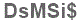 The text to enter in the texbox below is: DsMSi$