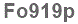 The text to enter in the texbox below is: Fo919p