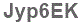 The text to enter in the texbox below is: Jyp6EK