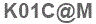 The text to enter in the texbox below is: K01C@M