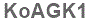 The text to enter in the texbox below is: KoAGK1