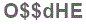 The text to enter in the texbox below is: O$$dHE