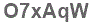 The text to enter in the texbox below is: O7xAqW