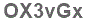 The text to enter in the texbox below is: OX3vGx