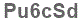 The text to enter in the texbox below is: Pu6cSd