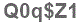 The text to enter in the texbox below is: Q0q$Z1