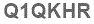 The text to enter in the texbox below is: Q1QKHR