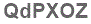 The text to enter in the texbox below is: QdPXOZ