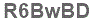 The text to enter in the texbox below is: R6BwBD
