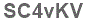 The text to enter in the texbox below is: SC4vKV