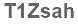The text to enter in the texbox below is: T1Zsah