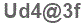 The text to enter in the texbox below is: Ud4@3f