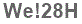 The text to enter in the texbox below is: We!28H