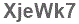 The text to enter in the texbox below is: XjeWk7