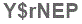 The text to enter in the texbox below is: Y$rNEP