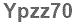 The text to enter in the texbox below is: Ypzz70